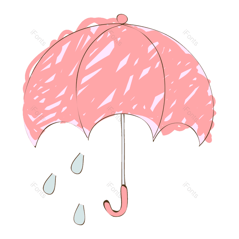 元素图片,卡通元素,雨伞PNG,雨滴免抠素材